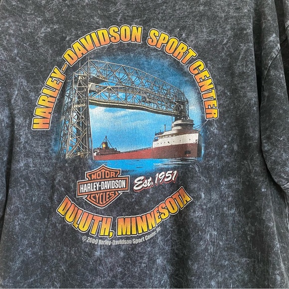 2009 Harley Davidson Duluth Minnesota Yosemite Sam t-shirt, black wash,XL - Picture 6 of 11